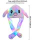 thumbnail image 3 of Sombrero de conejo con orejas móviles para niños y adultos, diadema divertida con orejas que brillan al presionar las patas, bonita banda de pelo de conejo de felpa, 3 of 4