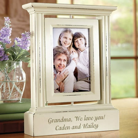 Personalized Rotating Photo Frame, Single or Double