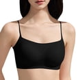 thumbnail image 2 of Fatuov Womens No Underwire Bralette Solid Color Full-Coverage Bra Breathable Fabric Push Up Sleep Bralette 36A, 2 of 5