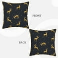 thumbnail image 3 of Kll Christmas Deers Decorative Throw Pillow Covers Velvet Soft For Couch Sofa Bedroom Living Room Outdoor -20"X20", 3 of 8