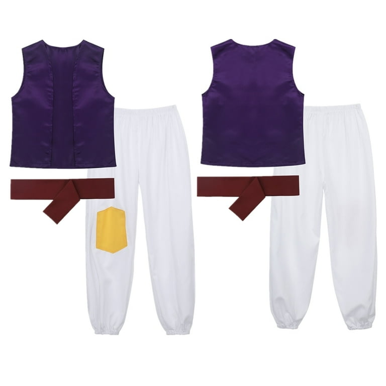 Aladdin Costumes Kids Boys Arabian Prince Aladdin Cosplay Costume Vest  Pants Set for Children Halloween Party Clothes - AliExpress