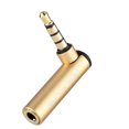 thumbnail image 4 of Conector Para Micrófono 5 Mm Adaptador Para Auriculares 3,5 Mm Macho A Hembra 90 ° ángulo Recto Audio Micrófono Auriculares Adaptador Jack 10 Piezas EOTVIA No, 4 of 7