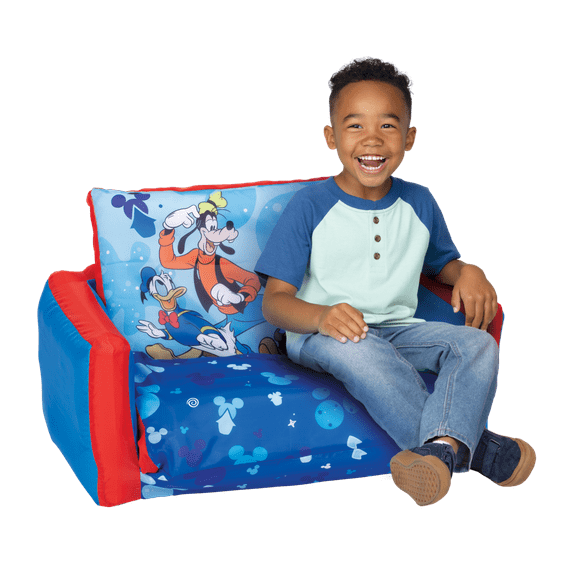 Mickey Mouse 2-In-1 Indoor Inflatable Sofa Bed Suggested for Children Ages 2 to 5 Years