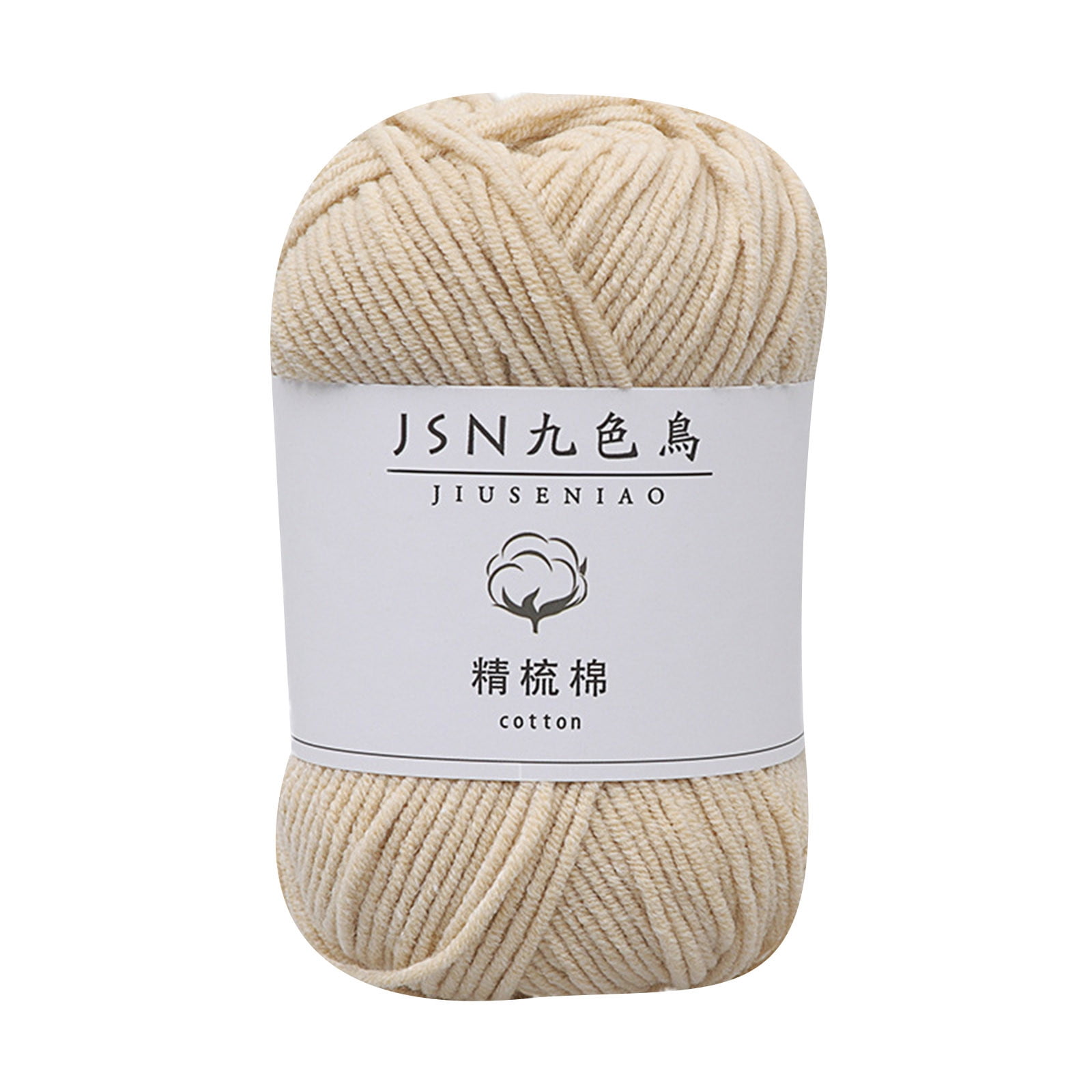 Fuebueo Crochet & Knitting Yarn for Beginners,100% Pure Cotton Crochet Yarn for Diy Crafts, Blankets & Small Projects, Ideal Gift for Crocheter Knitting Crafter