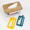 thumbnail image 4 of Soporte de resorte de caja de pañuelos de 5 uds que puede levantar automáticamente, soporte de carga fuerte para mantener el aumento del tejido del botón, 4 of 5