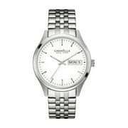 CARAVELLE DESIGNED BY BULOVA Ladies Corporate Stainless Steel White Dial Watch - 43N104