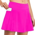 thumbnail image 2 of WERYOUNG Women High Waisted Swim Skirt Long Skirted Swim Bottom Athletic Bathing Suit Skirt With Panty Summer Tropical Brazilian Vacation Swimwear Beachwear Cozy Hot Pink XXL, 2 of 6