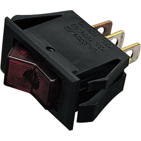 - Sea Dog Rocker Switch, 15 Amp, 12V, SPST Circuit, On/Off
