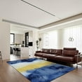 thumbnail image 2 of Blue-Yellow Gradient Carpet, Marble Area Rugs, Doormat Fine Pile High Density Comfortable Foot Feeling Suitable For Living Room Study Bedroom 5x6ft, 2 of 6