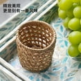 thumbnail image 2 of Rattan Pencil Holder Pen Organizer Pencil Cup Holder Woven Pencil Pot Rattan Makeup Brush Holder, 2 of 5
