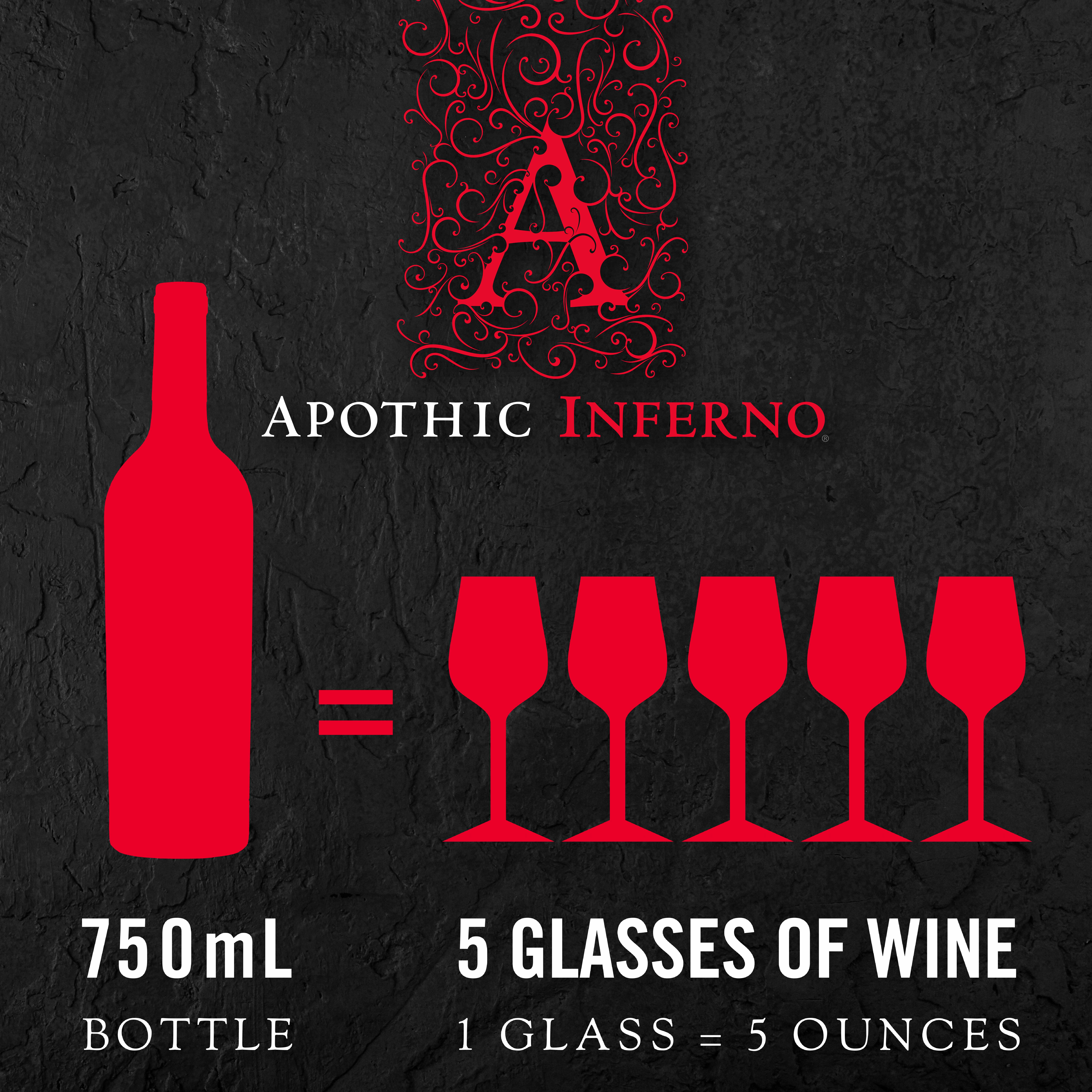 Apothic Inferno Red Blend Wine, 750 ml