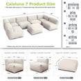 thumbnail image 3 of Outdoor Chairs Sectional Conversation Patio Set, Olefin Patio Furniture Conversation Set (Light Beige), 3 of 9