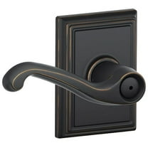 Schlage F40-Fla-Add Flair Privacy Door Lever Set - Bronze