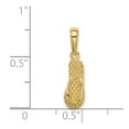 thumbnail image 2 of 14k Yellow Gold 3-D Hawaii Flip-Flop Pendant - .7 Grams - Measures 19.6x5.4mm, 2 of 2