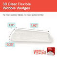 thumbnail image 3 of Wobble Wedge Flexible Plastic Shims, 30 Pack - 1.92" x 1.11" x .25" Wedge Leveling Shims, 3 of 8