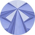 thumbnail image 1 of Ahgly Company Machine Washable Indoor Round Transitional Jeans Blue Area Rugs, 8' Round, 1 of 7