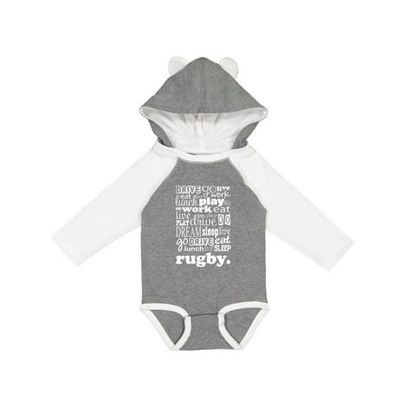 

Inktastic Rugby Player Sports Gift Gift Baby Boy Long Sleeve Bodysuit