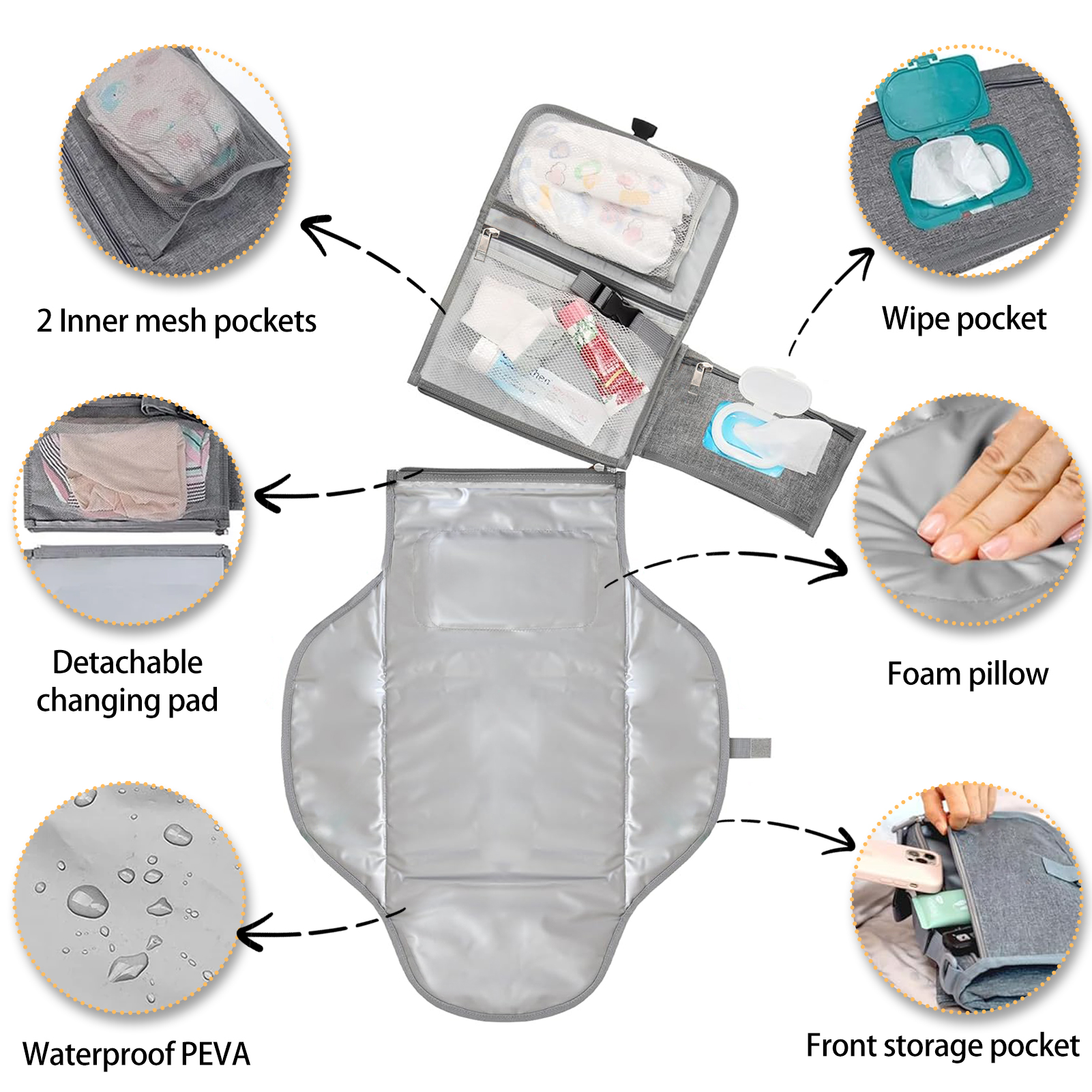 Lanney Portable Changing Pad with Shoulder Strap photo 5
