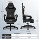 thumbnail image 2 of Silla Gaming GTPLAYER con cojín de muelles en forma de bolsillo, color negro, 2 of 7