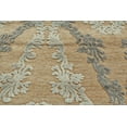 thumbnail image 3 of Feizy Saphir Transitional Trellis & Lattice, Tan/Gray/Taupe, 2'6" x 8' Runner Sheen Global Damask Design Carpet for Living Dining Bed Room, 3 of 4