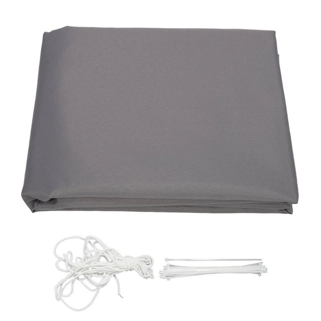Clôture d'Écran Polyester Gris Protection Solaire Résistant aux UV Imperméable Pare-Vent Maille Ombrage