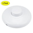 thumbnail image 1 of Interruptor de pedal en línea Uxcell, control de lámpara ON/OFF, interruptor de pie blanco, 2 paquetes, 1 of 5