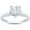 White, variant on 925 Sterling Silver 14K White Gold Finish Engagement Rings Heart Cut Solitaire Wedding Promise Rings for Women