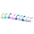 thumbnail image 2 of Designice 16Pcs Belly Rings,316L Surgical Steel Hypoallergenic Belly Button Rings,Suitable for Belly Button Piercing Tool,Sparkling Rhinestones,Long-Lasting Color, 2 of 5