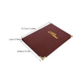 thumbnail image 2 of OUNONA Menus Holder with 7 Clear Pages Restaurant Menu Sleeves Menu Covers Reusable Server Menus Cover Restaurant Supplies for Hotels Cafes and Bars, 2 of 8