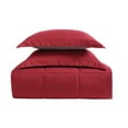 thumbnail image 5 of My World Solid Grey and Red Reversible 3 Piece Twin XL Comforter Set, 5 of 11