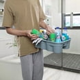thumbnail image 5 of 4-Pack Plastic Cleaning Caddy with Handle, Plastic Cleaning Tool Caddy, Gray, 5 of 7