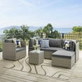 thumbnail image 4 of Modway Repose Rattan & Fabric Patio Corner Chair in Light Gray and Charcoal, 4 of 4