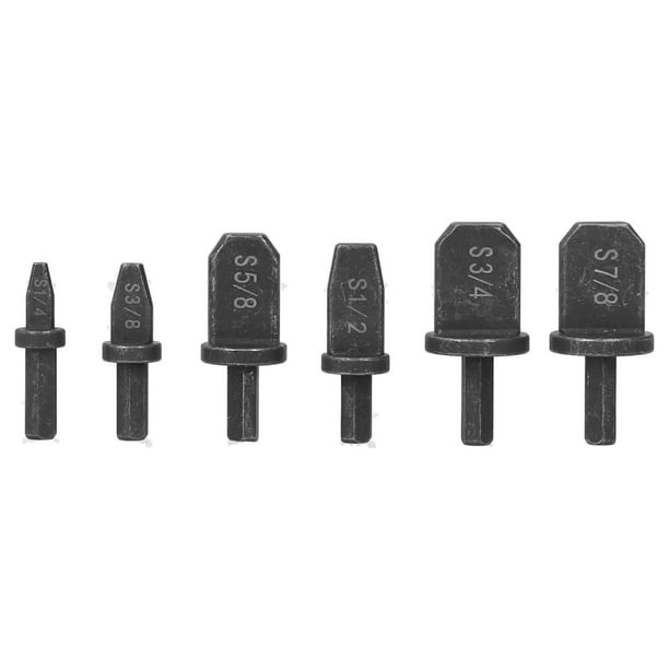 Herramienta de mantenimiento, 6 piezas/juego de tubos de perforación eléctrica, herramienta de estampado de taladro eléctrico, herramienta de estampado, brocas, artesanía excepcional