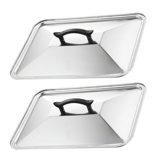 Tray with Lid Metal Trays Bandejas para Comida Stainless Flatware Metal  Serving Tray Metal Dinner Tray Divided Food Serving Tray Serving Plate