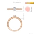 thumbnail image 4 of ANGARA Natural Vintage Inspired Diamond Ring with Engraving in 14K Rose Gold for Women (Size-5x3mm| Color-H| Clarity-SI2) | April Birthstone, Anniversary Jewelry Gift for Women | Natural Diamond Ring, 4 of 9