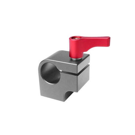 Light Stand Bracket WARAXE 15mm Single Rod Clamp Holder Light Mount Stand Bracket Connected to Articulating Arm Monitor LED Light with 1/4 Inch Screw ()