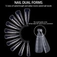 thumbnail image 2 of Arealer 132PCs Ongles Double Formes Kit Nail Art Extension Forme Outil Réutilisables Ongles Clips Pinces à Brosse Double-Extrémité Cueilleur Limes à Ongles pour Bricolage Nail Art, 2 of 7