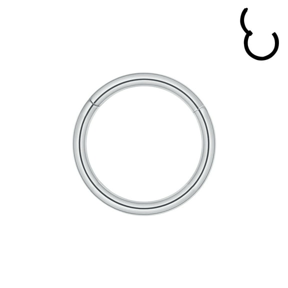 16G Clicker Nose Piercing Septum Ring Basic Silver Conch Helix Cartilage Piercing Earring