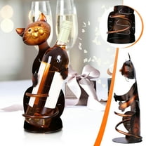 RnemiTe-amo Decorations Red Wine Rack Cat Decoration Modern Minimalist Creative Wine Bottle Rack Wine Cabinet Decoration Cat Decoration