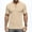 Khaki, variant on GUZOM Mens Henley T-Shirt Short Sleeve Slim Fit, Stretch Poly Spandex Casual & Workout Tee for Men, Khaki,Size XL