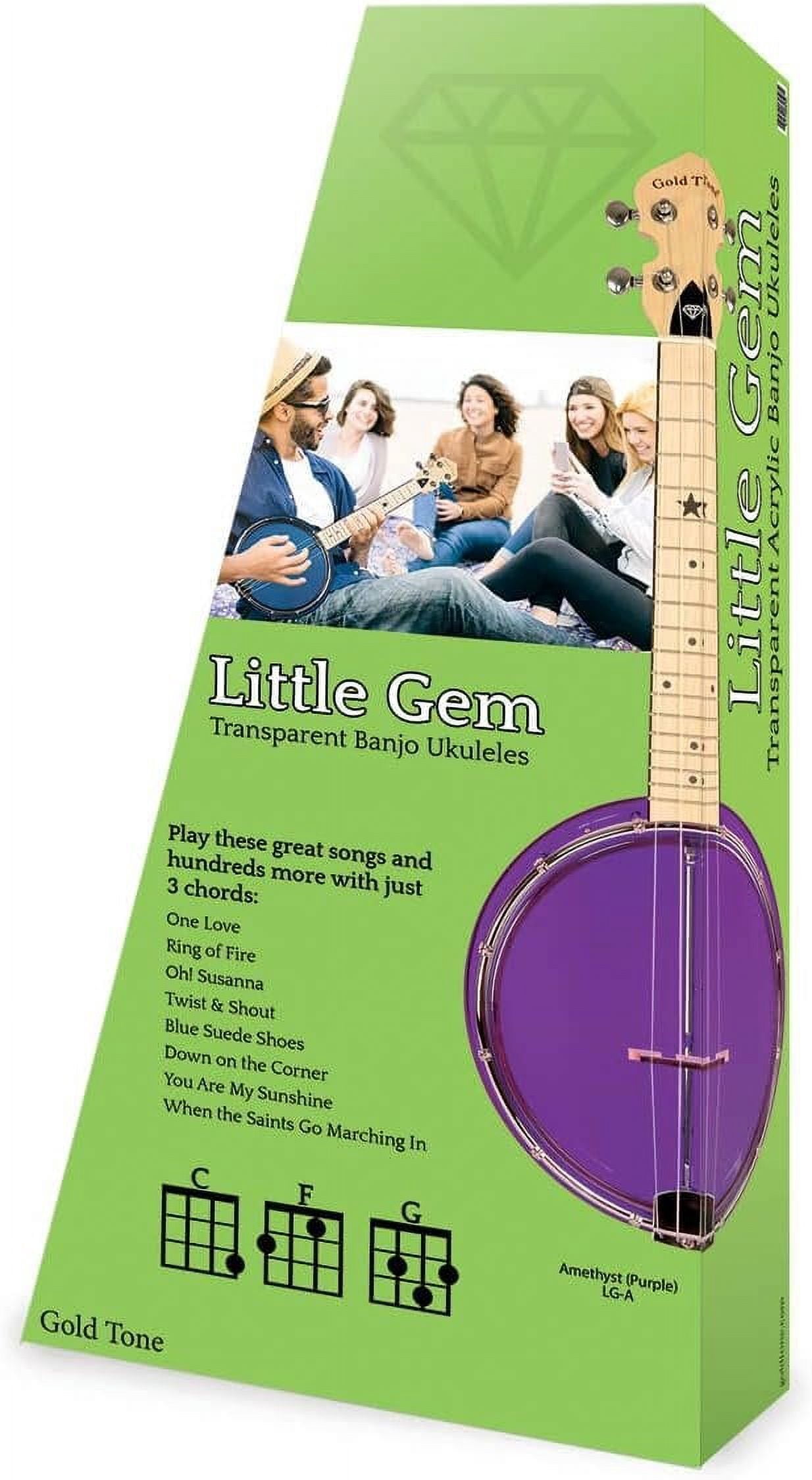 Gold Tone Little Gem Banjo Ukulele Amethyst