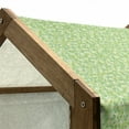 thumbnail image 4 of Lime Green Pet House, Triangles Geometry Modern Digital Pyramids Soft Graphic, Outdoor & Indoor Portable Dog Kennel with Pillow and Cover, 5 Sizes, Pale and Fern Green, by Ambesonne, 4 of 4