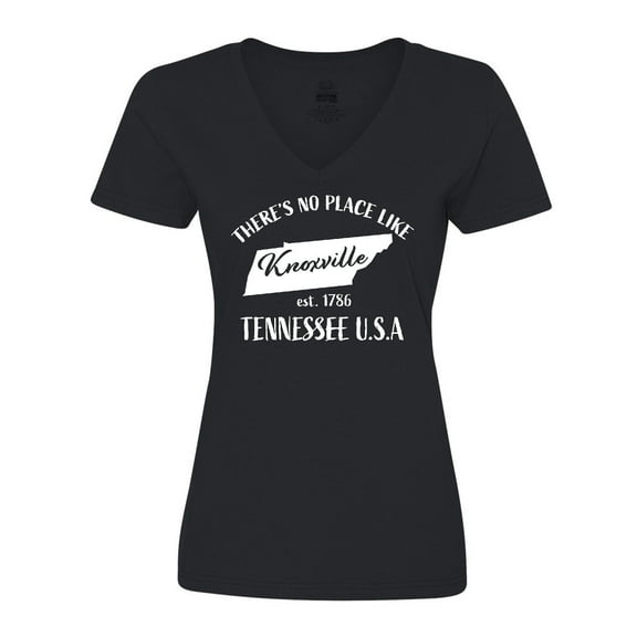 Inktastic There's No Place Like Knoxville Tennessee Women's V-Neck T-Shirt