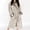 Gray, variant on Belgian Luxurious Robe Ultra Plush Faux faux Fleece Sherpa Trim with 2 Pockets and Belt