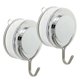 thumbnail image 1 of Suction Hook 2 Pack Vacuum Stainless Steel Suction Cup Hooks,triple Hooks Wall Hook,bath Towel Hook, 1 of 3