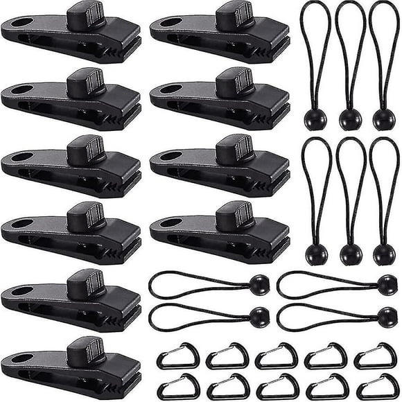 Tent Tarp Clip, 30pcs Tarp Clamp, Tent Clips, Heavy Duty Tarp Clips, Tarp