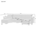 thumbnail image 3 of Holaki 6 Seat Sectional Sofa U-shaped Fabric Sofa with Removable Ottomans, Beige, 3 of 10