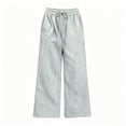 thumbnail image 5 of LIaqionyy Sweatpants for Girls Wide Leg Baggy Casual Drawstring Elastic Waist Casual Joggers Pants with Pockets, 5 of 6
