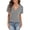 04-Light Gray, variant on Women's V Neck Short Sleeve Ribbed Knit Tops Casual Loose Fit Blouses for Spring Summer 2026