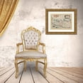 thumbnail image 3 of Mercator 24x19 Gold Ornate Wood Framed with Double Matting Museum Art Print Titled - Palestine Israel - Mercator 1630, 3 of 4